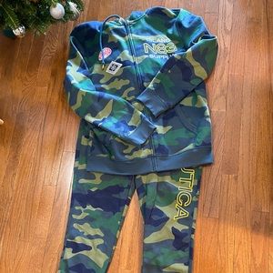 Nautica zip up hoodie & sweatpants set